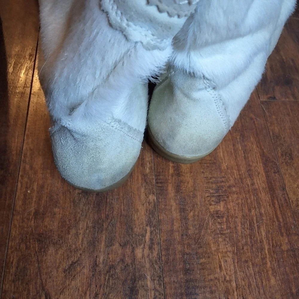 Tecnica vintage after ski calf/ goathair snow boots 6